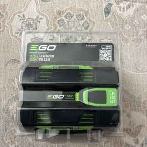 Genuine EGO Power+ 56V Battery in Black and Green